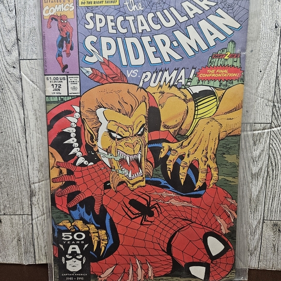 Spider-Man #172 The Spectacular Spider-Man vs. Puma! Part 2 of 2 Marvel Comics - Picture 7 of 7